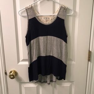 Lack back tank top